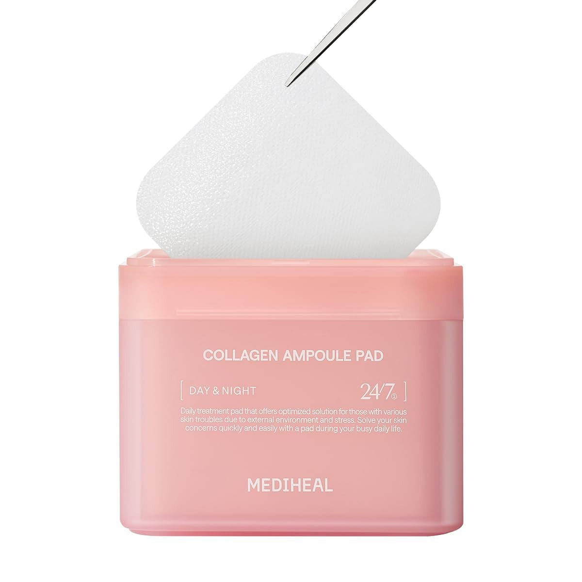 MEDIHEAL Collagen Ampoule Facial Toner Pads 100 개입