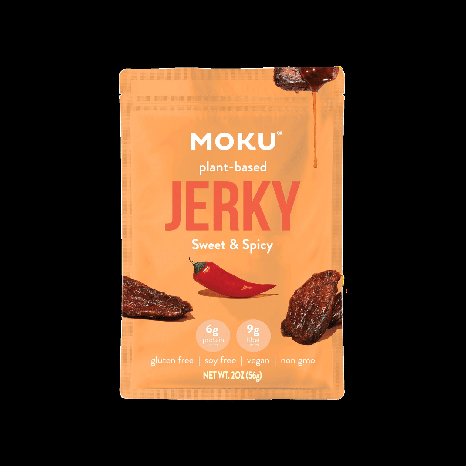 Moku Mushroom Jerky, Sweet n Spicy, 2oz 2 盎司