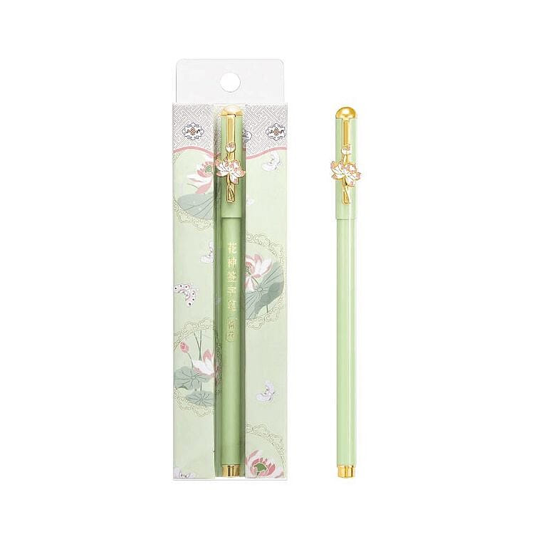 Twelve Flower God Neutral Pen Lotus 14.7cm 1 box