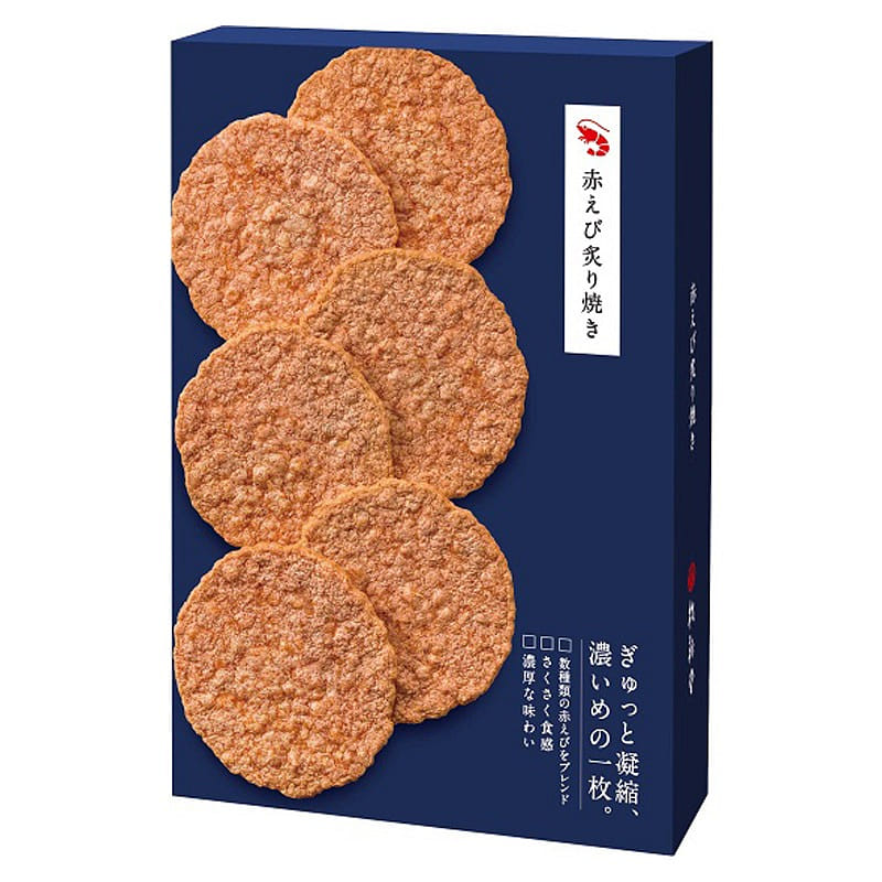 KEISHINDO Red Shrimp Grilled Shrimp Rice Cracker 6 packs 1 케이스