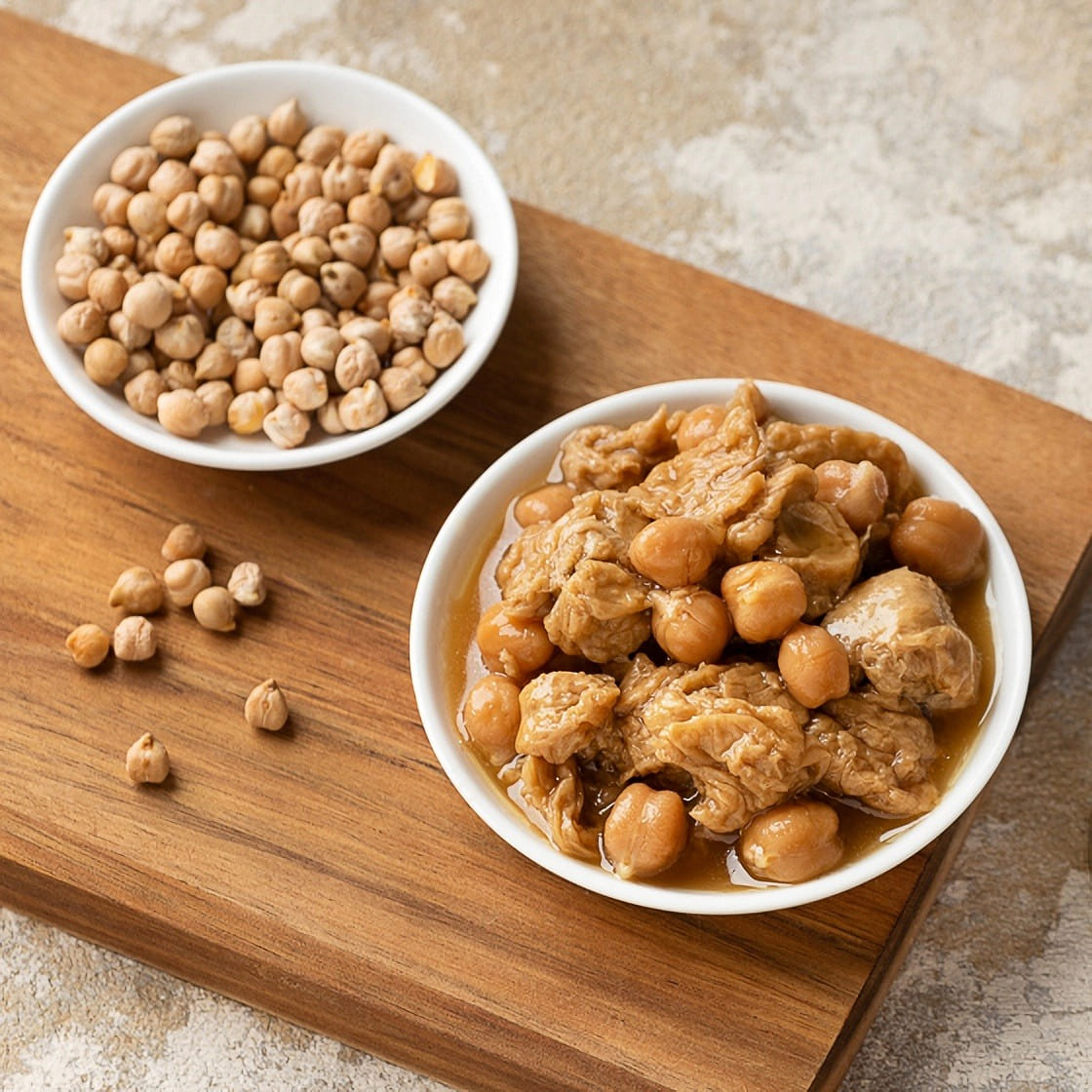 Vegan Taiwan Leezen Gluten Puffs with Chick Peas 1 ส่วน