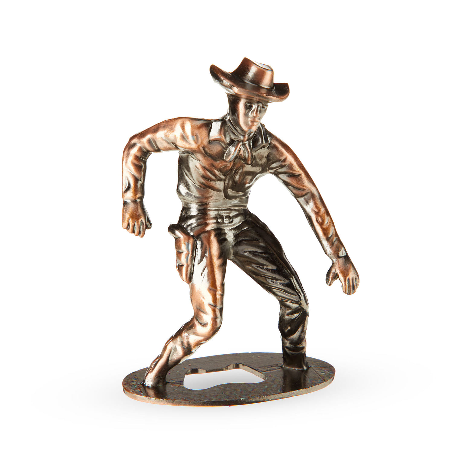 Foster & Rye Cowboy Bottle Opener, Beer Bottle Opener, Metal Bottle Opener, Detailed Bronze Cowboy Figurine, Novelty Beer Opener, Set of 1 1 個