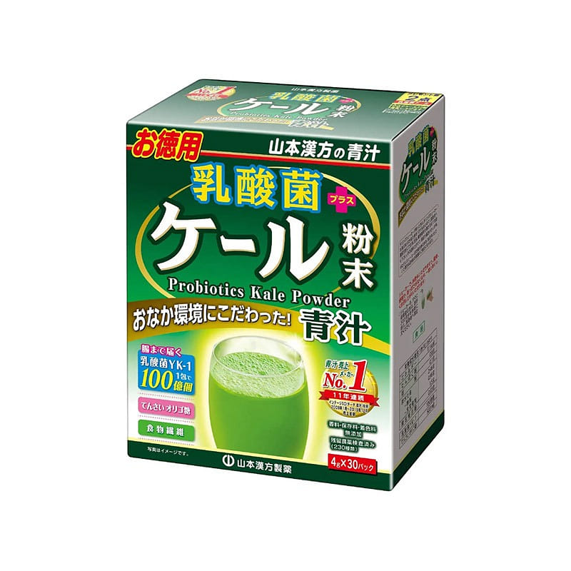 Yamamoto Lactobacillus Kale Green Juice 4g*30 bags 1 ส่วน