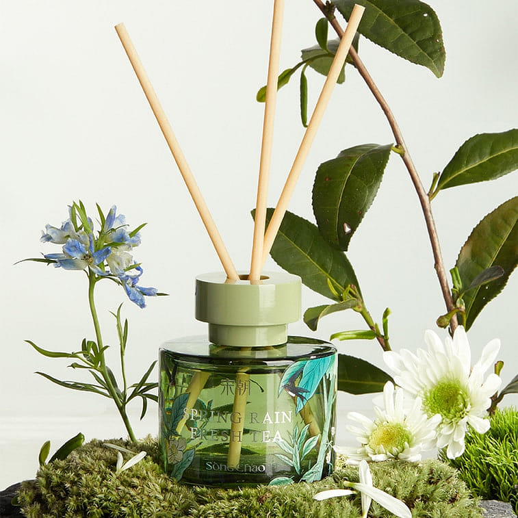 Flower Realm Series Flameless Aromatherapy Spring Rain Clear Tea 1 케이스