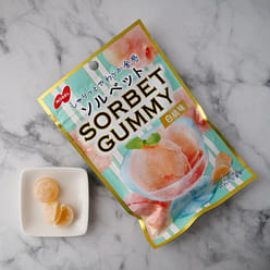 Sorbet Gummy White Peach Flavor 50g 1 each