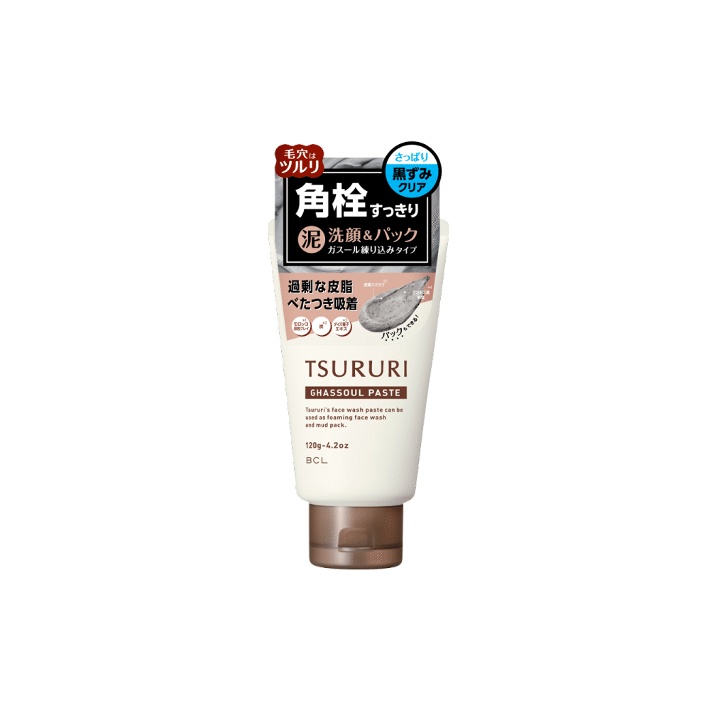 BCL TSURURI Black Charcoal Adsorbent Facial Cleanser 120g 1 each
