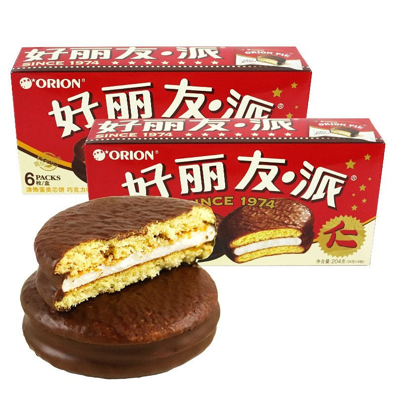 Orion Chocolate Pie 6 pieces 204g*1 204 그램