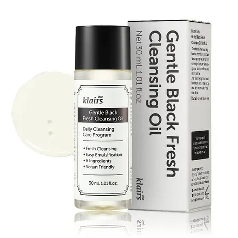 KLAIRS [Mini] Gentle Black Fresh Cleansing Oil 30ml 1.01 fl. oz (30ml) 1 份