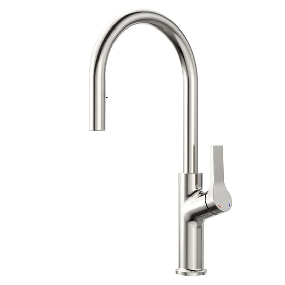 weee_grocery_Single-Handle Pull Down Sprayer Kitchen Faucet in Brushed Nickel 6 lb