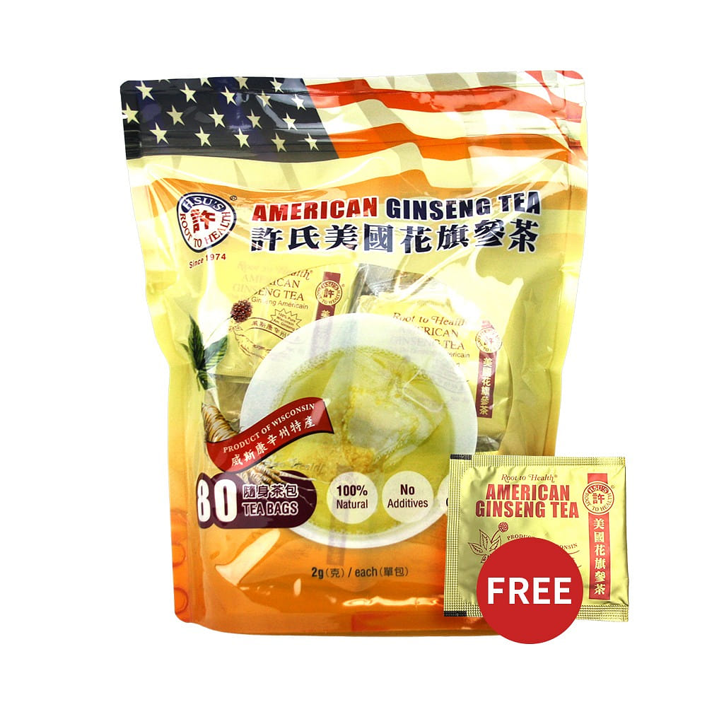 许氏参业花旗参茶80包袋装送花旗参茶单包 1 份