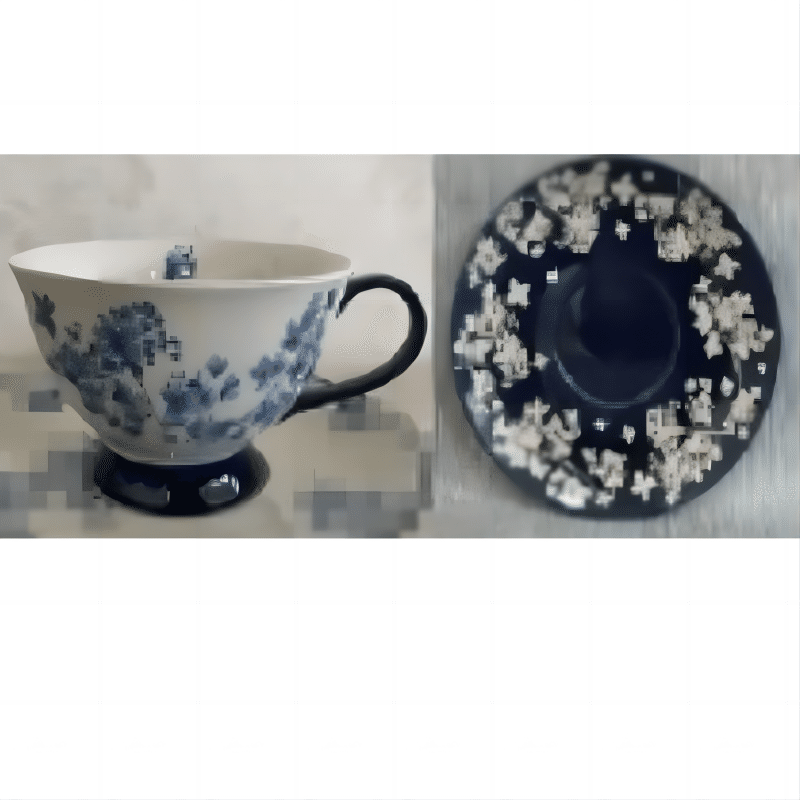 Shuo Jia Coffee Cup Saucer 220mL (Azure) 1 개입