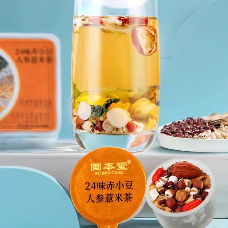 24 red bean and ginseng Coix Barley tea 500g*1 box 500 그램