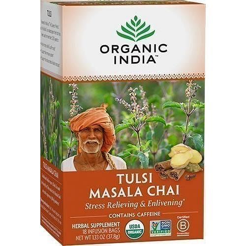 Organic India Tulsi Masala Chai, 18 tea bags 18 カウント