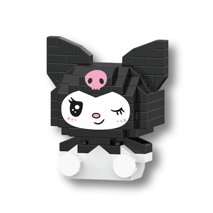 Sanrio Cartoon Blocks Educational Assembly Children's Toy Gift Kuromi 1 케이스