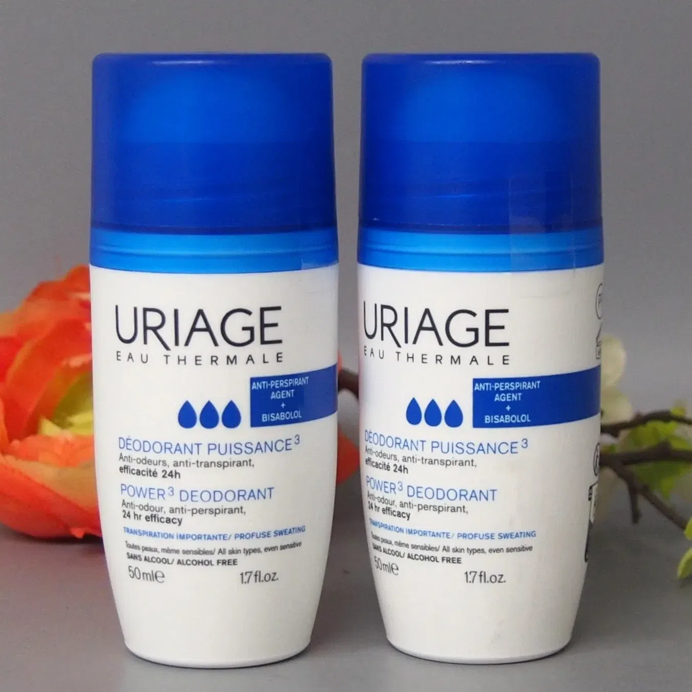 2 X Uriage Power Anti-Odor Antiperspirant Roll 2 count