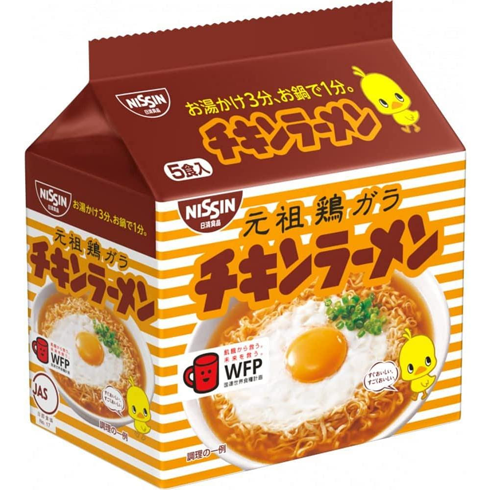 NISSIN Chicken Ramen Noodles Soy Sauce Japan 425g 1 개