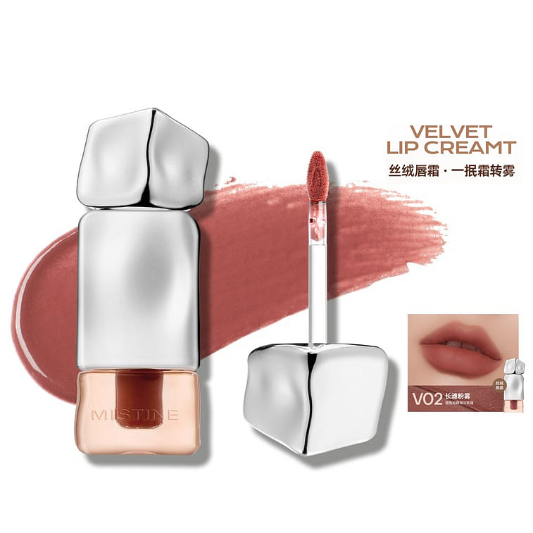 Mistine Thai Latte Velvet Lip Cream V02 Pink Crush 2.8 그램