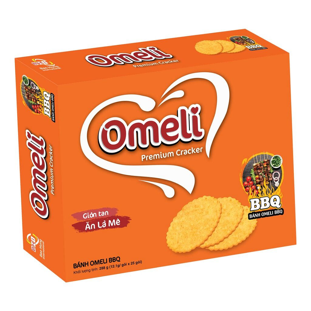 Omeli BBQ Flavor Cracker 288g 1 개
