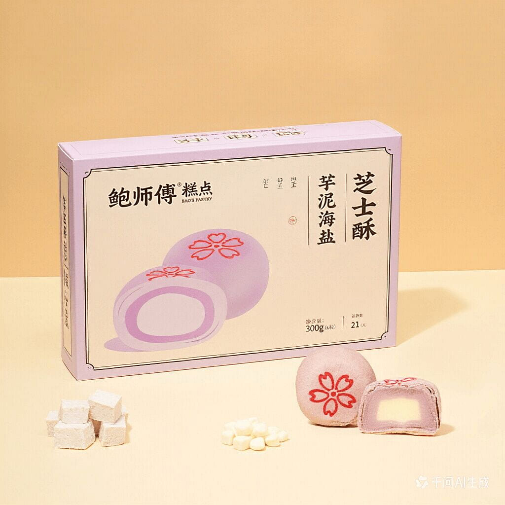 Bao Shifu Taro and Sea Salt Cheese Pastry 300g 300 g