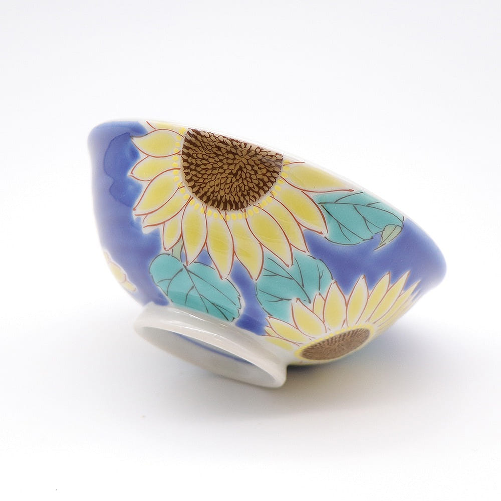 Kutani Ware Handmade Main Bowl (Sunflower, 4.64”x 4.64") Made in Japan 1 ส่วน
