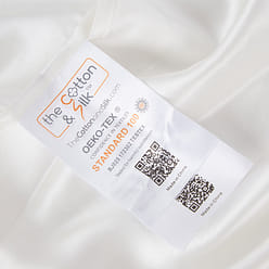 TheCoton&Silk  22姆米桑蚕丝枕套, Cream + Pink, King Size 0.5 磅