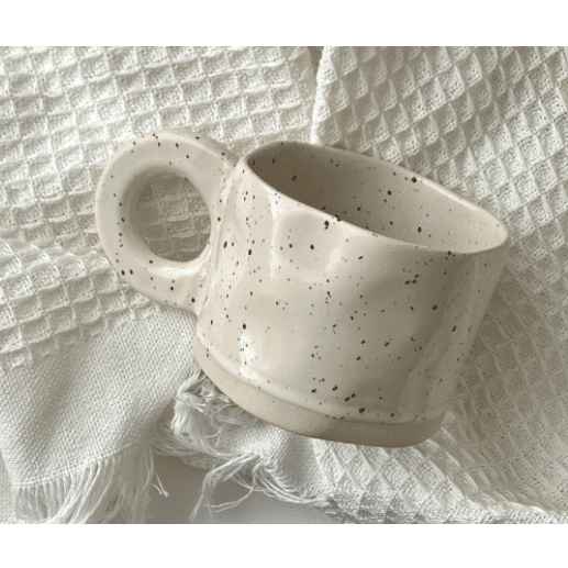 NESTLADY creamy-white Ceramic Cup 1 pc 1 count