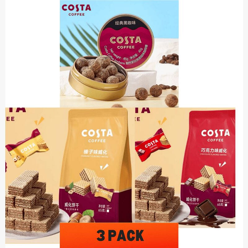 COSTA Coffee Candy Hazelnut WaferChocolate Wafer 80 g
