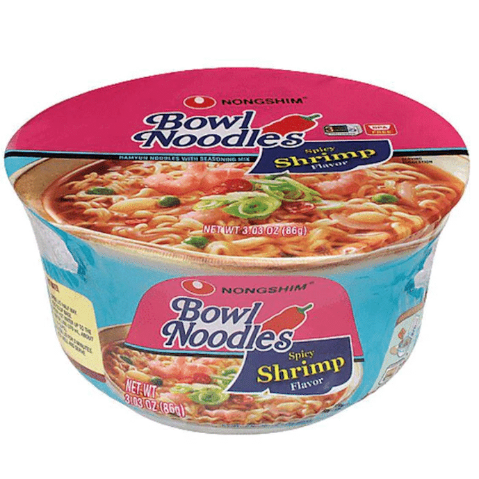 Nongshim 사발면 매운 새우 1 개