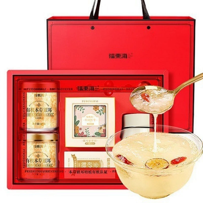 Fudonghai Herbal white Fungus Soup gift box 90g 90 กรัม