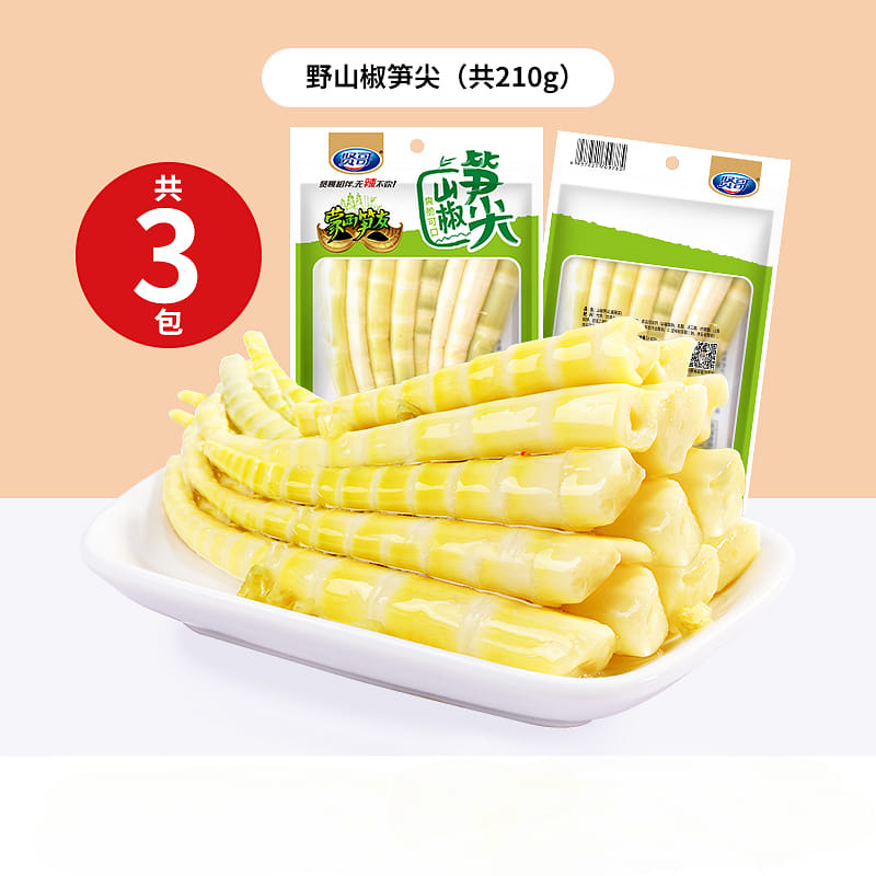 Pickled pepper bamboo shoots 70g * 3 packs 210 그램