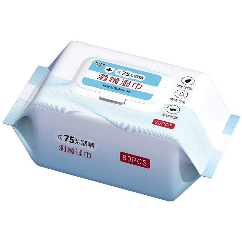 240 Sheets-75% Alcohol Wet Wipes Large Pack 3 count