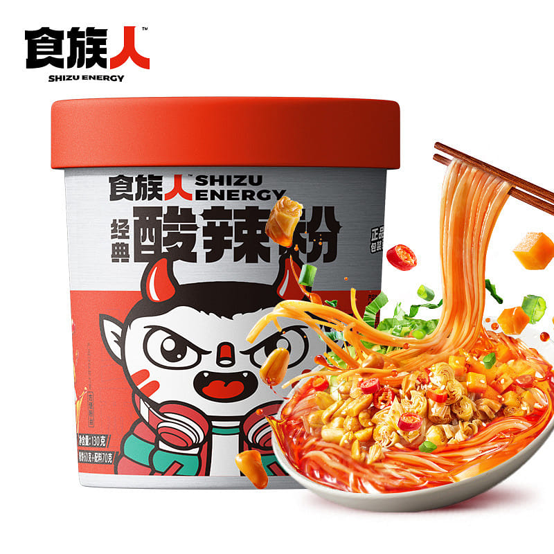 SZR Classic Hot Sour Vermicelli Cup Noodle Instant 130 g
