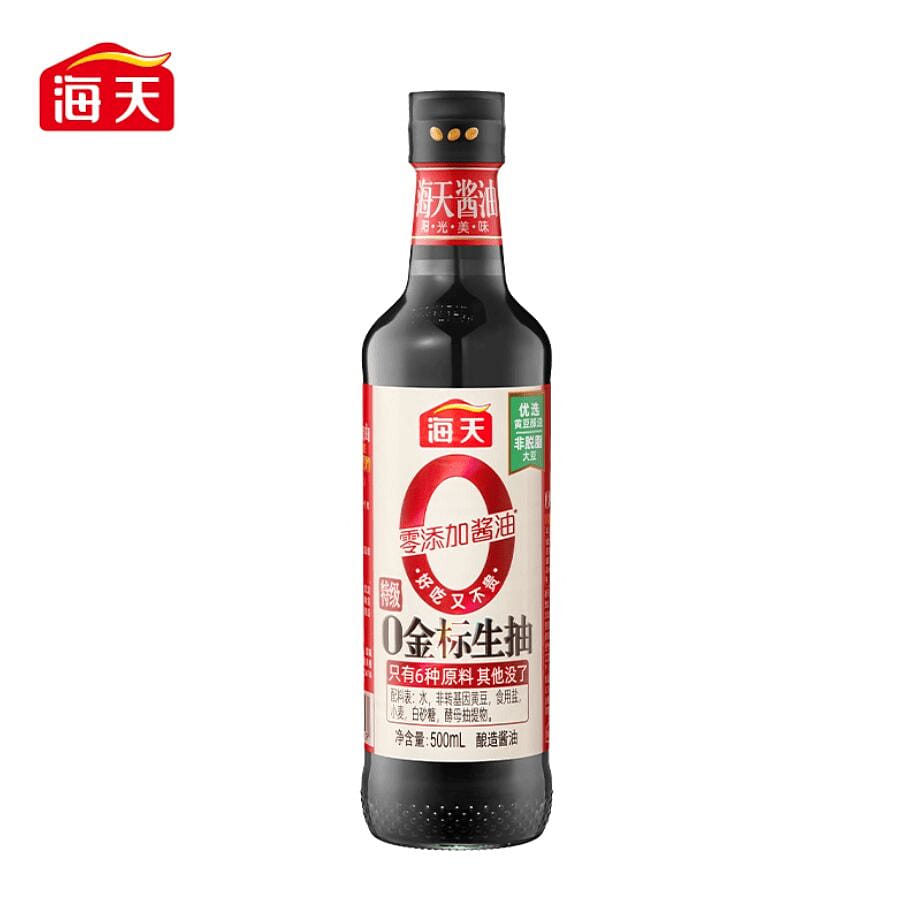 Haitian Zero Additive Light Soy Sauce 500ml 500 ml