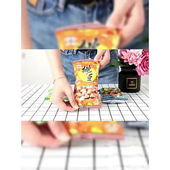 Want Want Pick Beans 45g*2 packs of seaweed, crispy peanuts, peas, broad beans, casual snacks, snacks 90 g