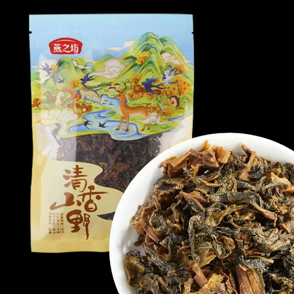 燕之坊 黄山梅干菜 干净高泡发 梅菜扣肉下饭菜 300 克