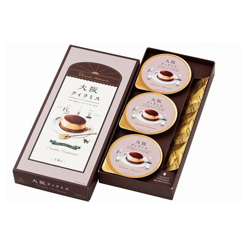 Frantz Kobe Pudding Osaka Tiramisu Flavor 3 Pieces 1 each