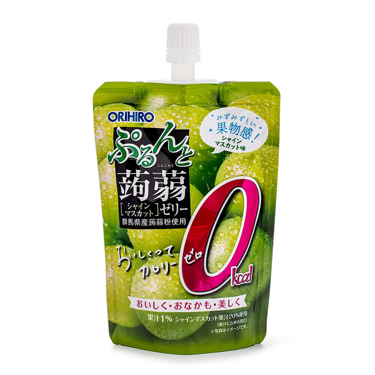 オリヒロ ぷるんと蒟蒻ゼリー カロリーゼロ シャインマスカット - Weee!