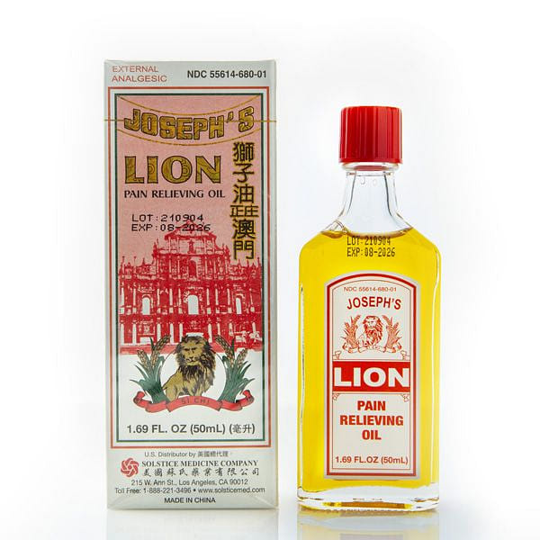 JOSEPH'S LION pain relieving oil 1.69 fl. oz (50ml) 1.69 ออนซ์ของเหลว
