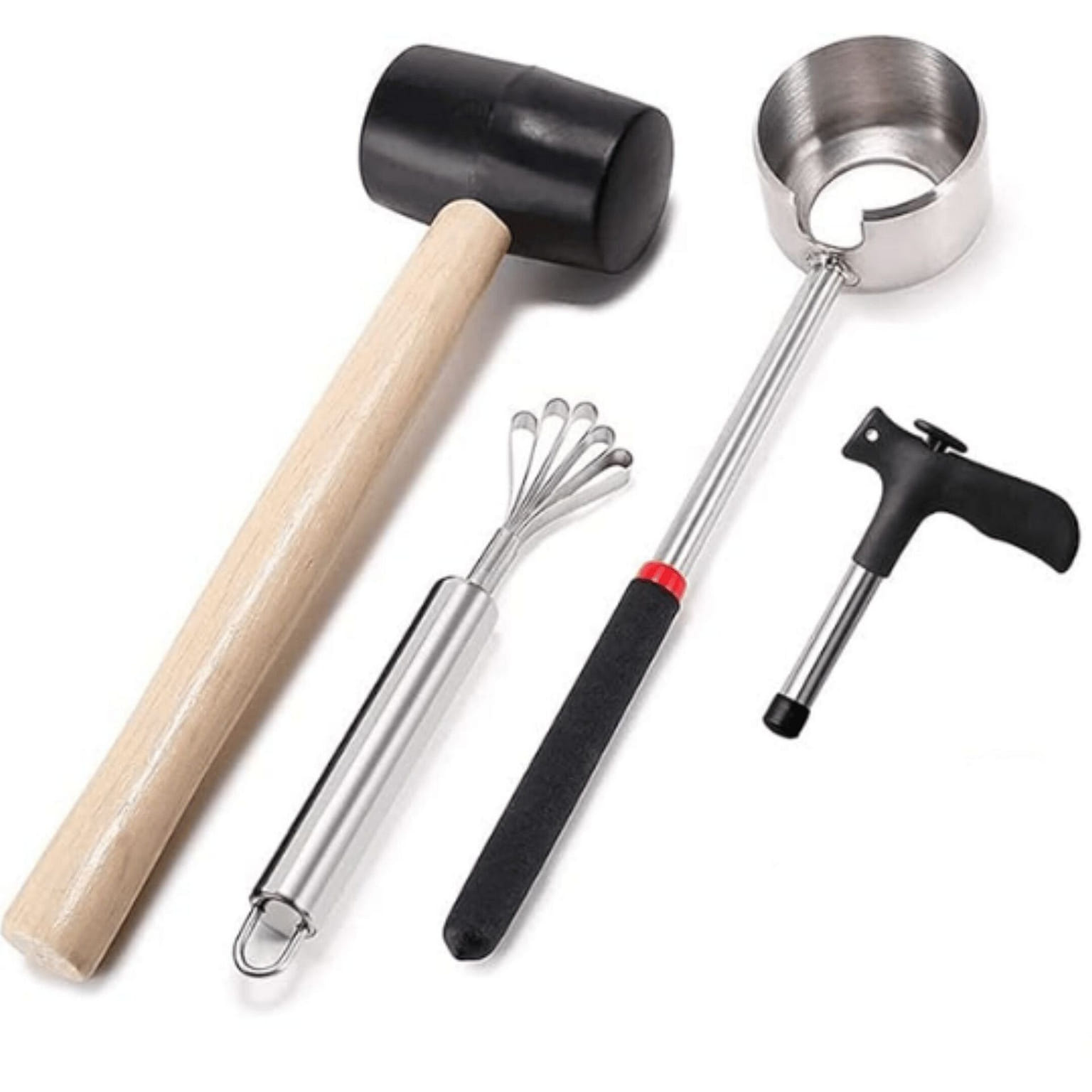 Bộ Dụng Cụ Khui Dừa 4 Món – Búa & Đục 3 phần