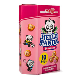 Meiji Hello Panda Cookies, Strawberry Filling 9.1 oz