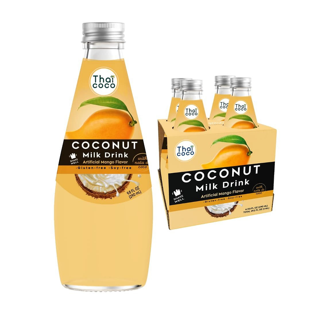 Mango Coconut Milk Drink with Nata De Coco-4pk 9.8 oz