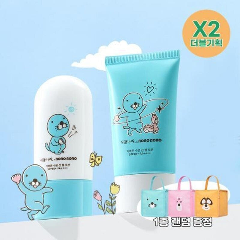 식물나라 가벼운 수분 선 젤 로션 더블 기획_보노보노/일반 1 케이스