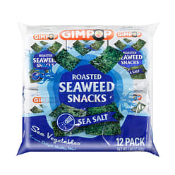 Gim Pop Sea Salt Roasted Seaweed Snacks 12 Pack 1.68 oz