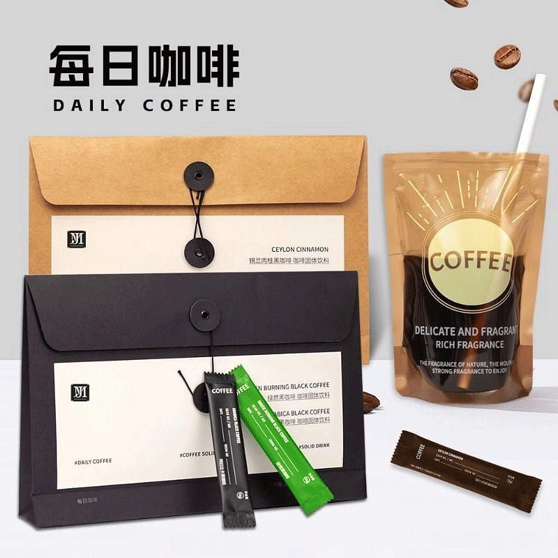 Daily Envelope Arabica Instant Green Burnt Black Coffee 21 그램