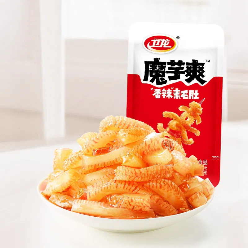 Weilong super spicy vegetarian tripe snack10g*1bag 10 g
