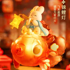 故宫淘宝｜故宫猫月宫灯会盲盒摆件【整套】 4 个