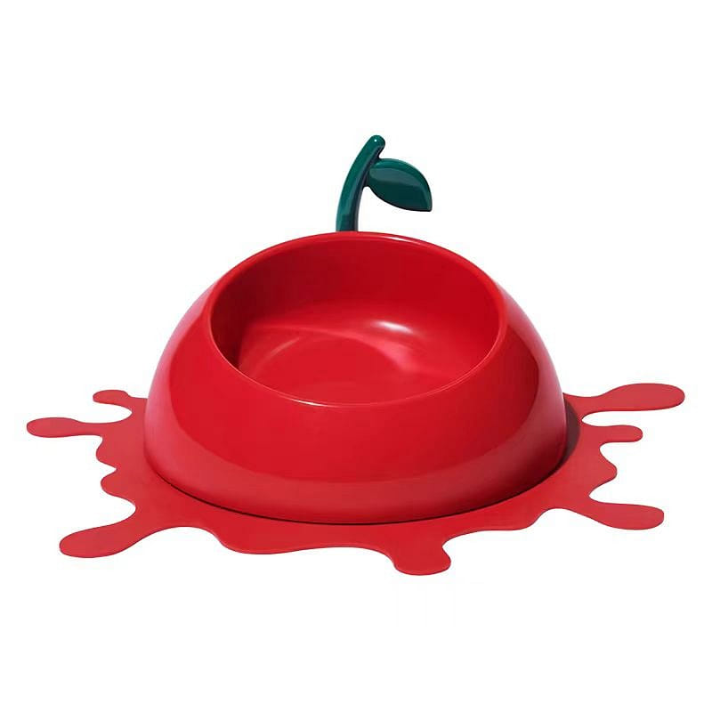 Fruity Pet Bowl Cat Bowl Placemat-Cherry 1Pc 1 ส่วน