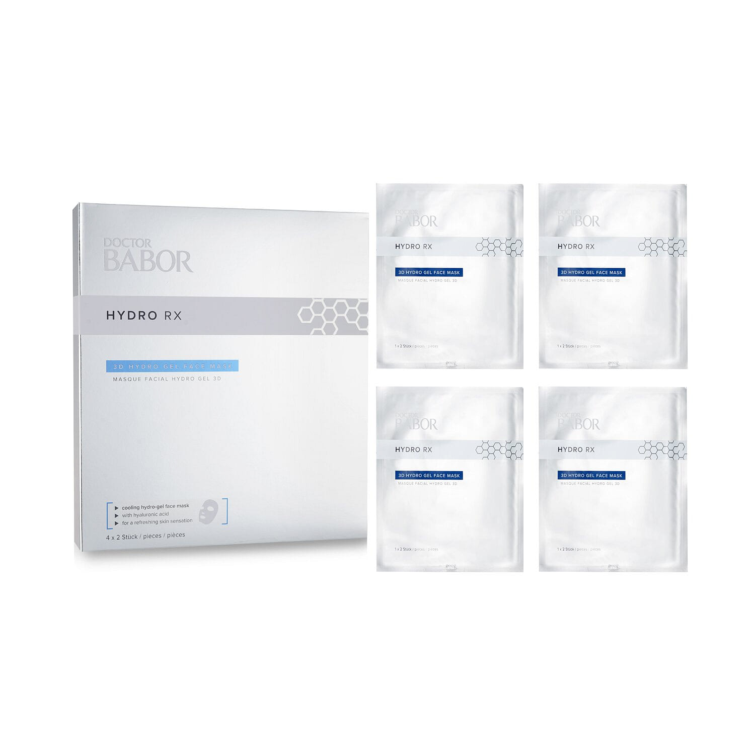 Babor Doctor Babor Hydro RX 3D Hydro Gel Face Mask 4pcs 4 each