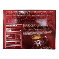 Highlands Coffee 3in1 Instant Coffee 20 count