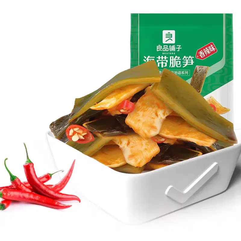 BESTORE Spicy Kelp Crispy Bamboo Shoots 160g*1 bag 160 กรัม